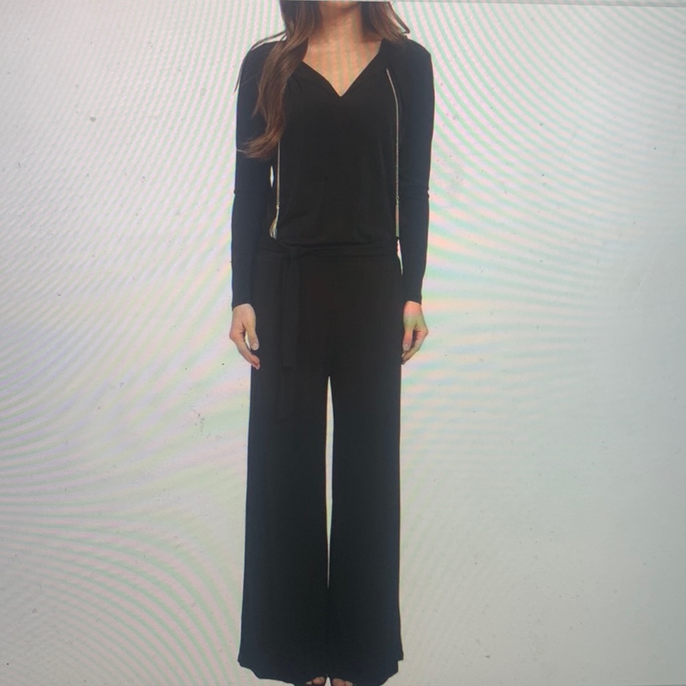 MICHAEL Michael Kors Black Wide-Leg Jumpsuit